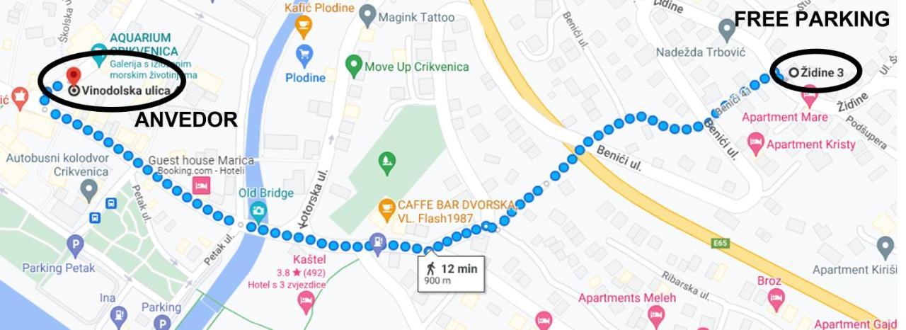 Apartmán Anvedor Crikvenica Exteriér fotografie